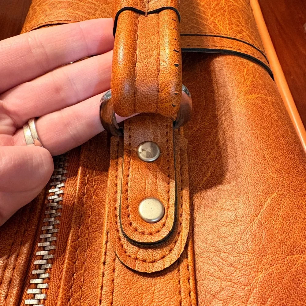 Men's Vintage Leather Travel Bag